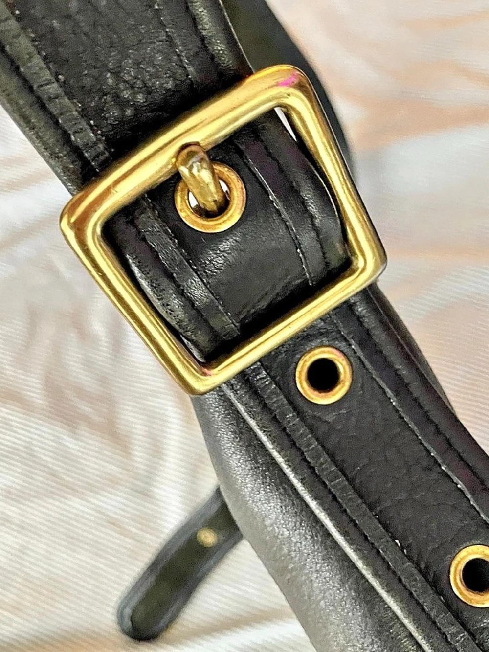 Vintage Coach Helens Legacy Bag 9953 Black Leather Shoulder Bag - Picture 9 of 11